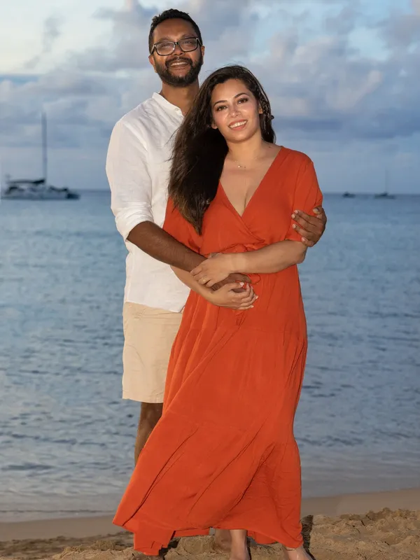 Couples photography on Kauai beach